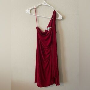 js boutique one shoulder dress NEW JS Boutique One Shoulder SILK Chiffon DRESS GOWN SIZE 4 SOLD OUT NORDSTROM
